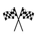 Vector racing flags Royalty Free Stock Photo