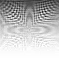 Vector radial halftone black background pattern