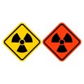 Stock vector radiation hazard vector isolated on white backgrund. PNG Files