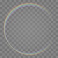 Vector - Rainbow Circle Border Brush Effect. Royalty Free Stock Photo