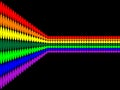 Vector rainbow dots pattern