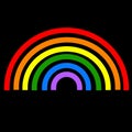 Vector rainbow lgtb flag