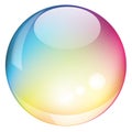 Vector rainbow sphere Royalty Free Stock Photo