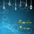 Vector ramadan kareem background Royalty Free Stock Photo