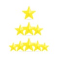 Vector rating stars.