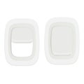 Vector realistic airplane window, aircraft illuminator