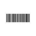 Vector realistic barcode isolated on white background.