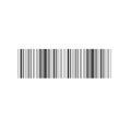 Vector Realistic Barcode on White Background Royalty Free Stock Photo