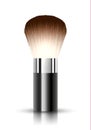 Vector realistic big make-up brush isolated on white background