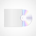 Vector realistic blank compact disc Royalty Free Stock Photo