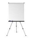 Vector realistic blank flipchart isolated on white background