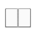 Vector Realistic Blank Open Notebook