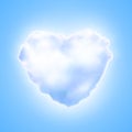 Vector cotton candy heart icon valentine sweet Royalty Free Stock Photo