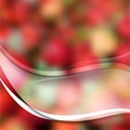 Vector realistic blurred strawberry background