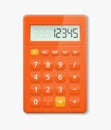 Vector realistic calculator