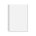 Vector realistic closed notebook.