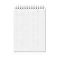 Vector realistic closed notebook.