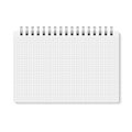 Vector realistic closed spiral bound notebook. Royalty Free Stock Photo