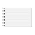 Vector realistic closed spiral bound notebook.