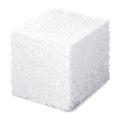 Vector realistic 3d sugar cube isolated on white background Royalty Free Stock Photo