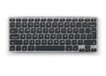 Vector realistic desktop keyboard mockup 3d black