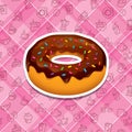 Vector realistic donut icons