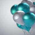 Vector realistic glossy balloons Royalty Free Stock Photo