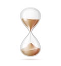 Vector realistic hourglass sandglass 3d mock up Royalty Free Stock Photo