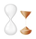 Vector realistic hourglass sandglass 3d mock up Royalty Free Stock Photo