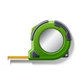Vector realistic measuring tape roulette 3d icon