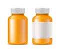 Vector realistic medical drugs pills bottle mockup