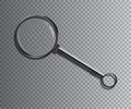 Vector realistic monocle on transparent background.