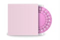 Vector Realistic Packaging of Birth Control Pills in Box Closeup . Contraceptive Pill, Hormonal Tablets. Design