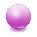 Vector realistic purple color plastic ball