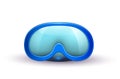 Vector realistic scuba diving mask goggles