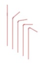 Vector realistic straw set on white background