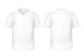 Vector realistic t-shirt white blank mock up Royalty Free Stock Photo