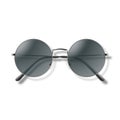 Vector Realistic Trendy Round Frame Glasses Closeup Isolated. Sunglasses, Optics, Lens, Vintage Eyeglasses in Front View