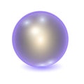 Vector realistic violet metall ball