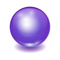 Vector realistic violet multicolor ball