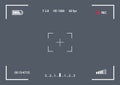 Vector record frame template for camera Royalty Free Stock Photo