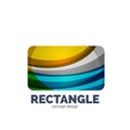 Vector rectangle logo Royalty Free Stock Photo