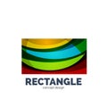 Vector rectangle logo Royalty Free Stock Photo