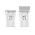 Vector Recycle Bin for Trash and Garbage Isolated