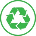 Vector recycle icon Royalty Free Stock Photo