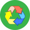 Vector recycle icon Royalty Free Stock Photo