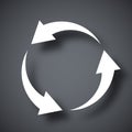 Vector recycle icon Royalty Free Stock Photo