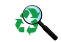 Vector recycle sign Royalty Free Stock Photo