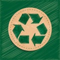 Vector recycle sign Royalty Free Stock Photo