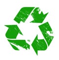 Vector recycle sign illustration Royalty Free Stock Photo